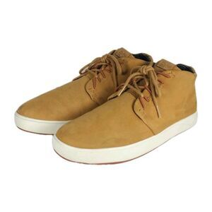 Olukai Men's Nana Hele US9 Natural Brown Nubuck Lace Up High Top Shoes